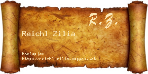 Reichl Zilia névjegykártya